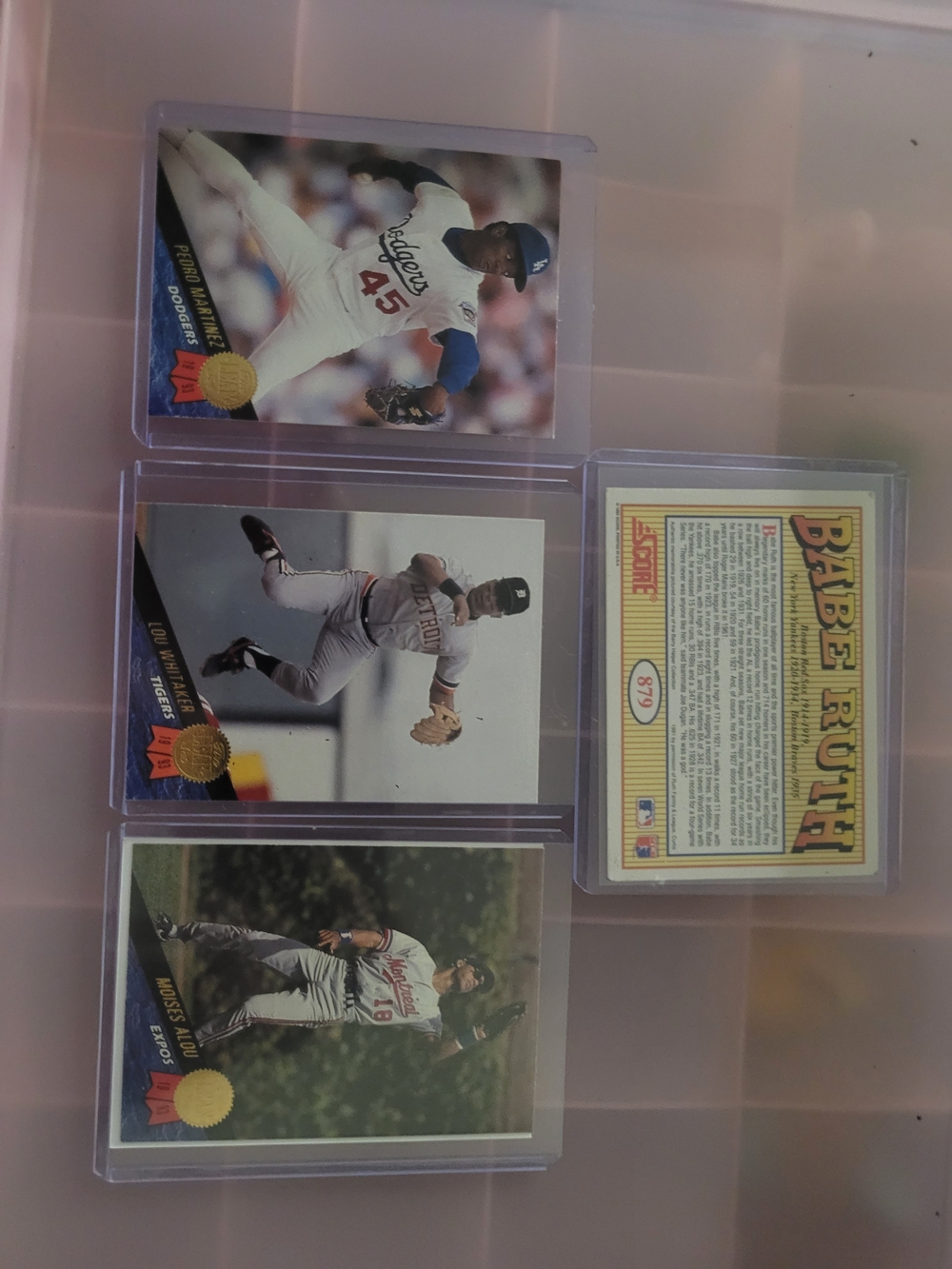 Baseball Card Set - Mixed Team Collector Cards (White, Blue, Red)